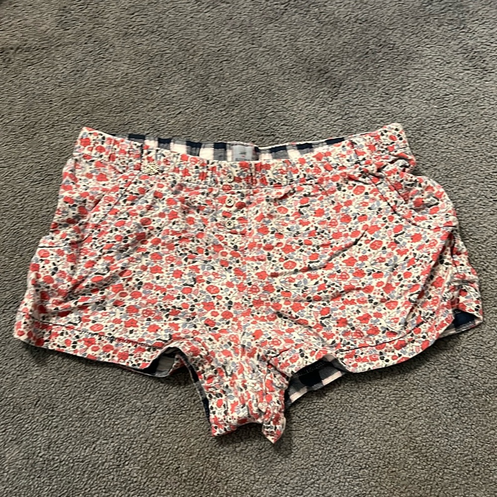Floral pajama shorts